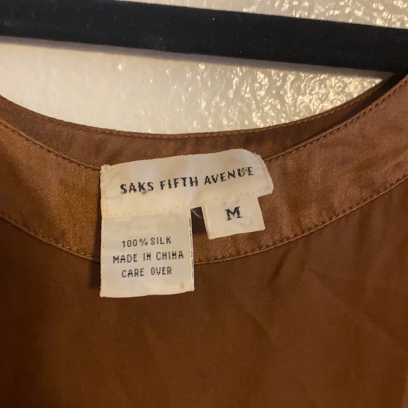 90s chocolate silk tank top - Picture 2 of 3